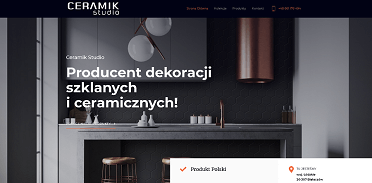 Strona internetowa stworzona dla Ceramik Studio